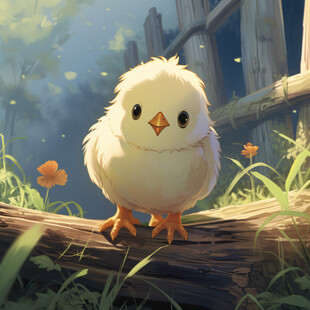 小鸡动漫素材