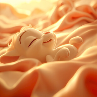 在睡觉的布娃娃