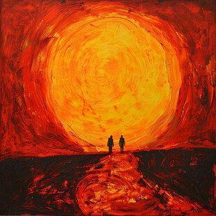 欧式装饰画时光隧道