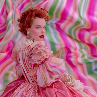 粉红色的超现实主义奇幻
