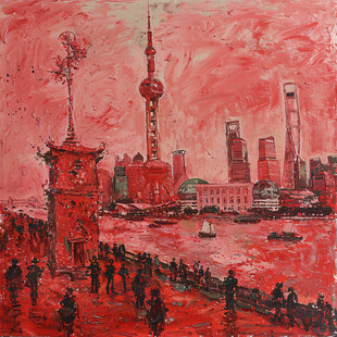 东方明珠油画