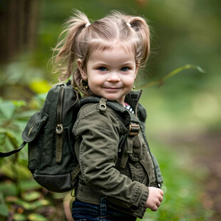 背包的幼童