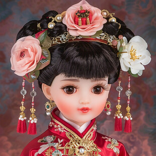 清朝格格玩偶