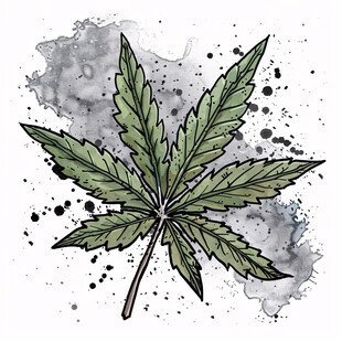 大麻花插画