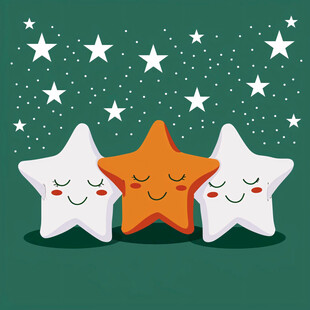 星星朋友 晚安好梦