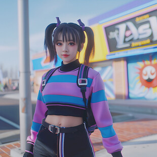 赛博朋克风格打扮