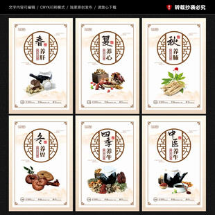 四季养生展板