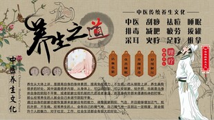 养生之道文化墙
