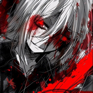 血色哀伤 眼神绝望