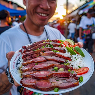 街边烤鸭 人间美味