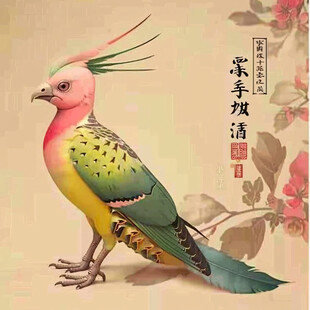 奇幻彩鸟 灵动优雅