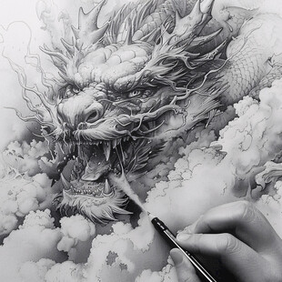 神龙现世 笔尖生辉