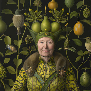 绿衣女子与奇异果实