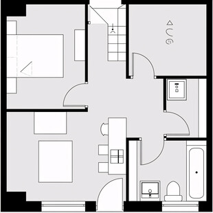 小户型住宅平面设计图