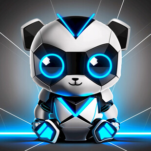 萌酷熊猫机器人