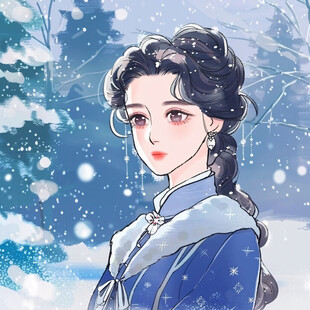 冬日里的绝色佳人