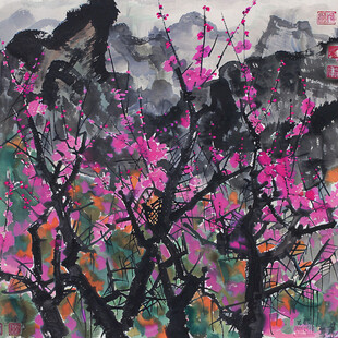 山间粉黛 春意盎然