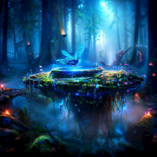梦幻森林中的精灵之泉