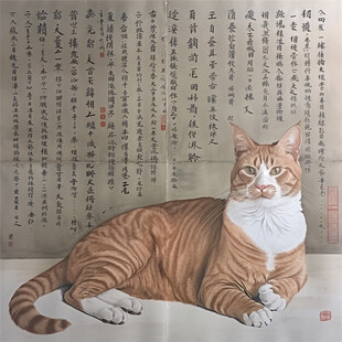 国画猫咪写意传神