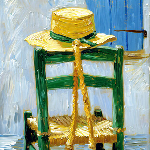 一把椅子 一顶草帽