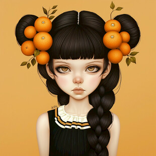 橙香少女 清新可人