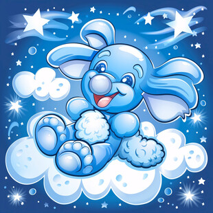 蓝色小兔梦游记