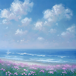 海边花海 静谧美好