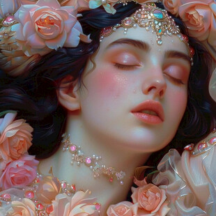 美妆少女美妆造型