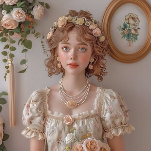 欧式田园铁皮娃娃