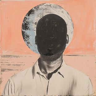 赤土陶男子头像