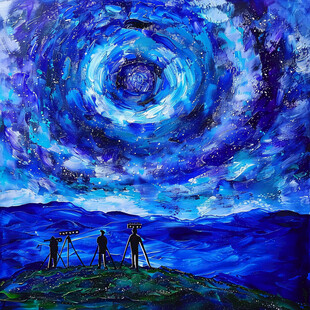星空系列油画展