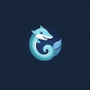 鱼类标志海豚logo