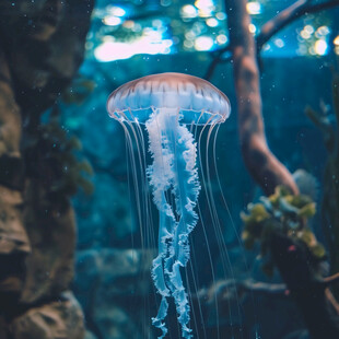 海洋生物梦幻水母