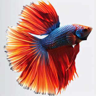 红蓝叉尾斗鱼