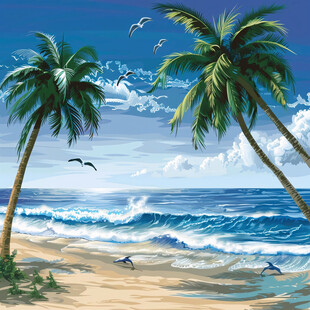 海边椰子树海边椰树