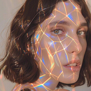 女性人物光效素材