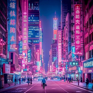 赛博朋克装饰画