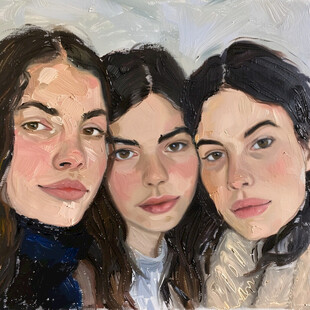 三个女人抽象画