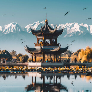 亭子黄鹤