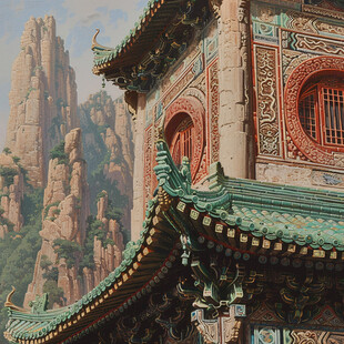 宏大寺庙场景
