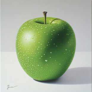艺术化青苹果