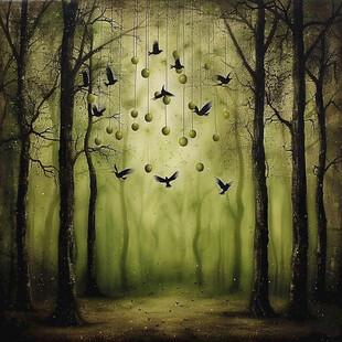 梦幻森林立体画