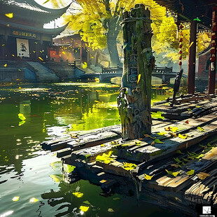 风景厚涂