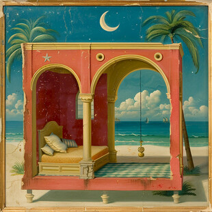 梦幻夜晚立体画