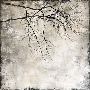 枯枝败叶背景画