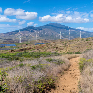 电力风机风电能源山区