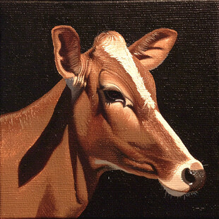 一头黄牛装饰画