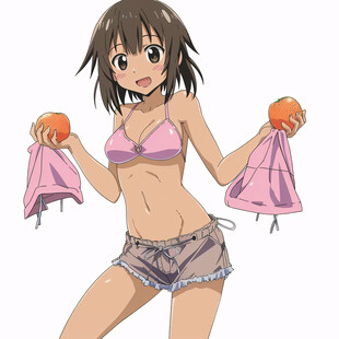 卡通女生孩叫卖