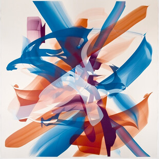 红蓝色动感线条