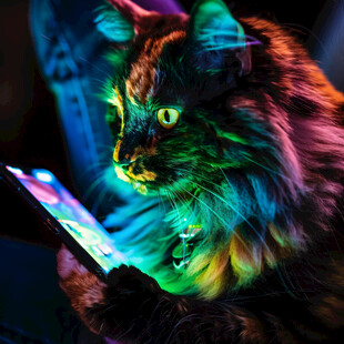 动物创意炫光效果